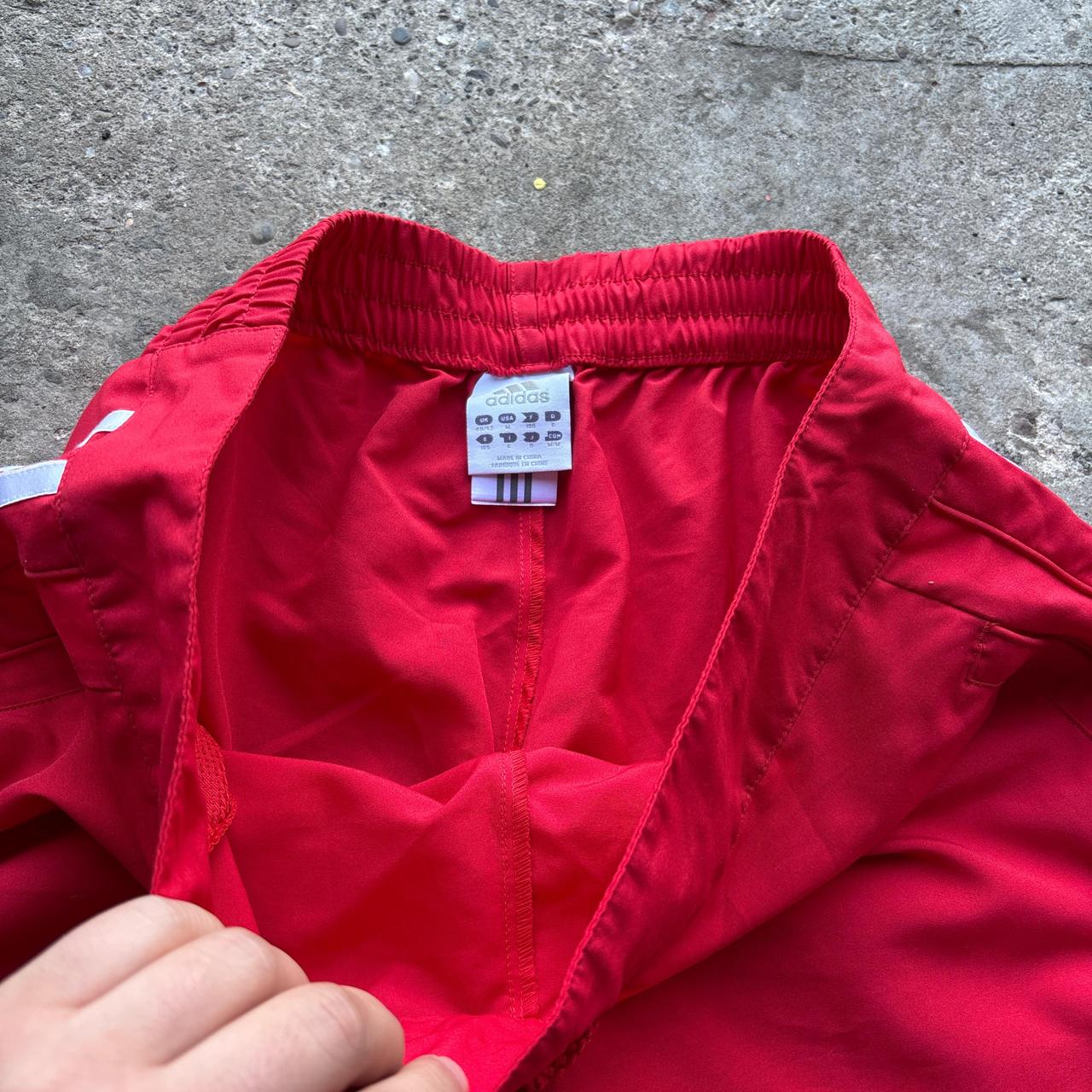 00s Red Adidas Commonwealth Games England shorts