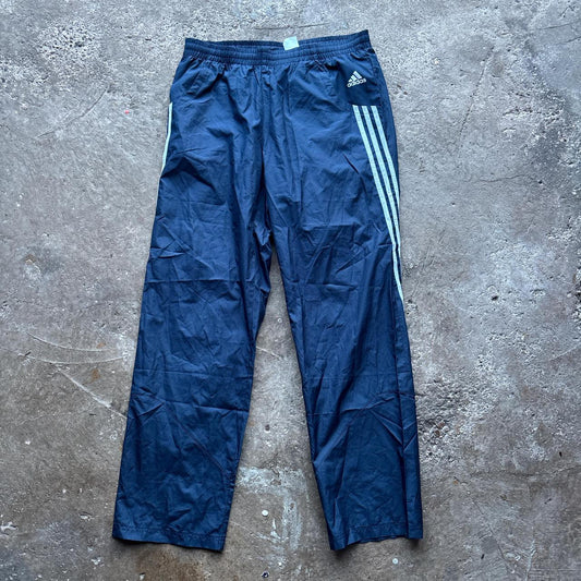 Navy blue Adidas track pants