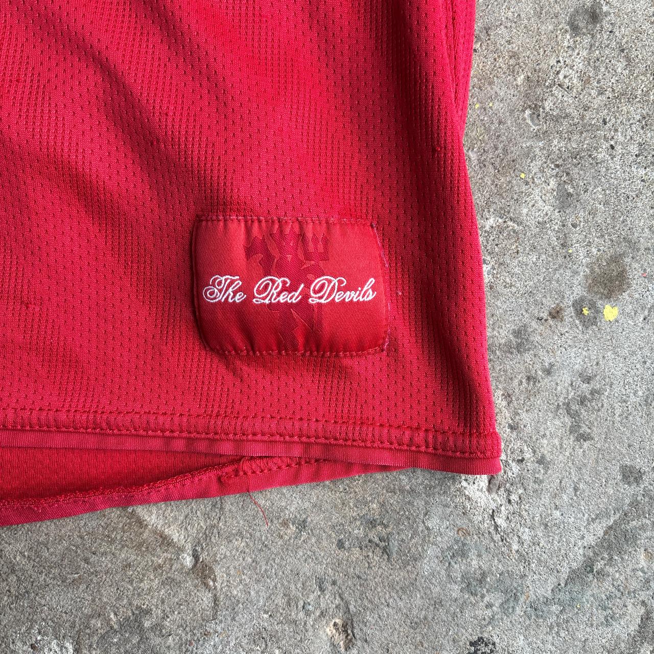 Red Manchester United 07/08 Nike Home Shirt - M