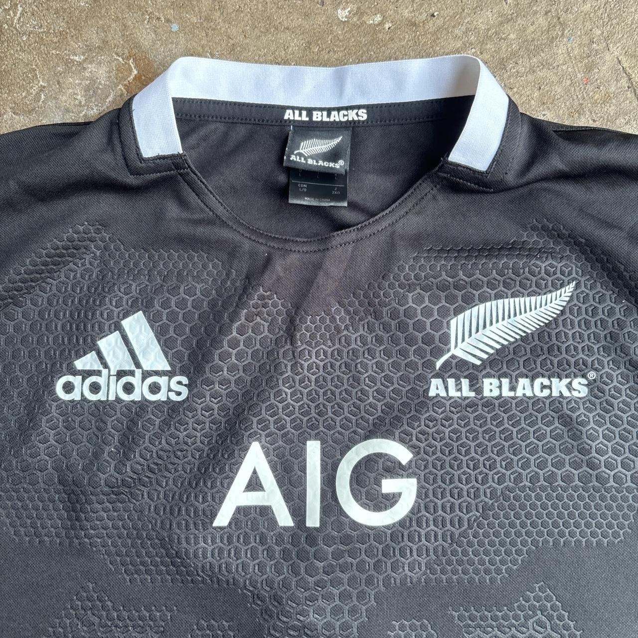 Black 2013/14 New Zealand All Blacks  Adidas Rugby Shirt