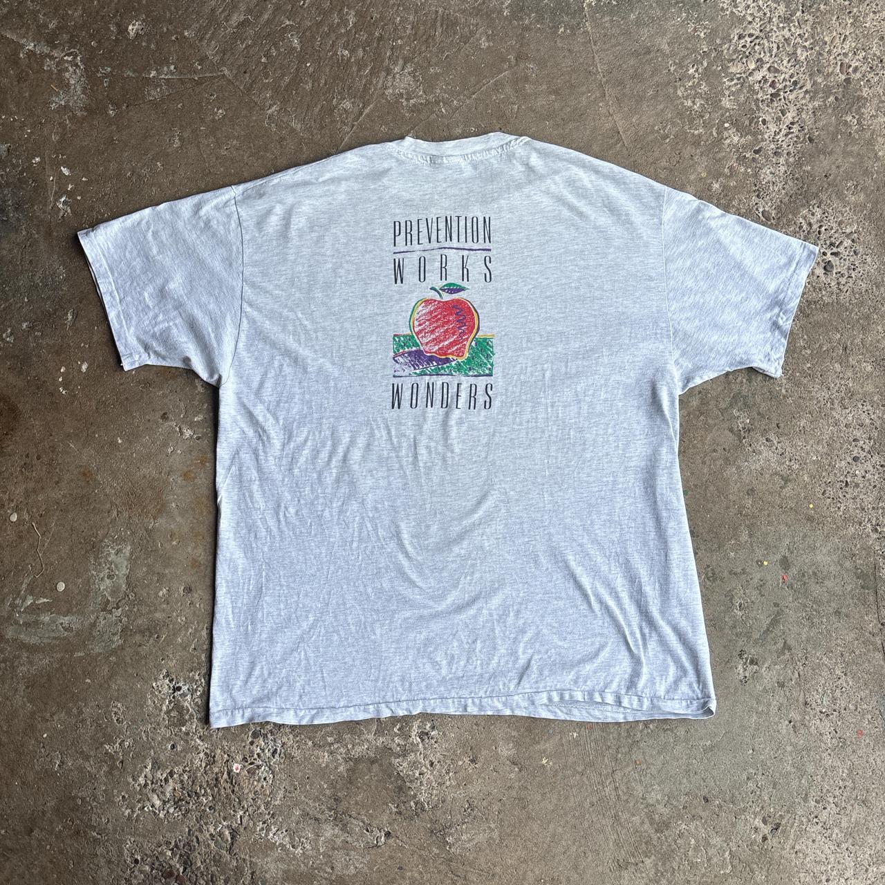 Vintage Grey Single Stitch Graphic T-Shirt - 2XL