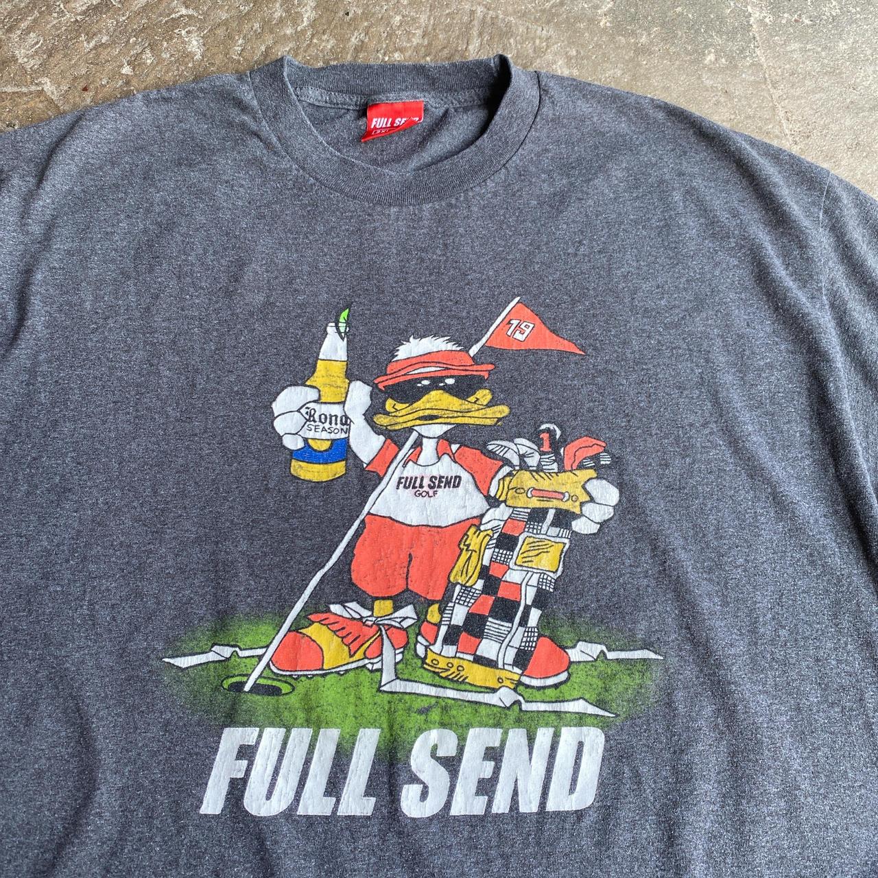 Grey Full Send x Nelk Golf graphic tee