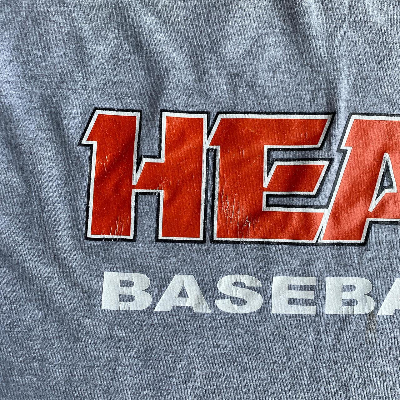 Vintage Grey Nike Graphic Baseball T-Shirt - XL (women’s)