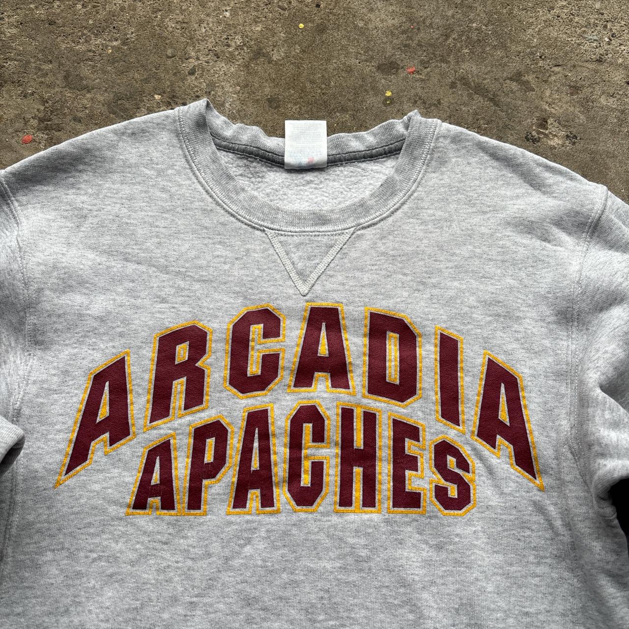 Grey Russell Athletic “Arcadia Apaches” crewneck sweatshirt