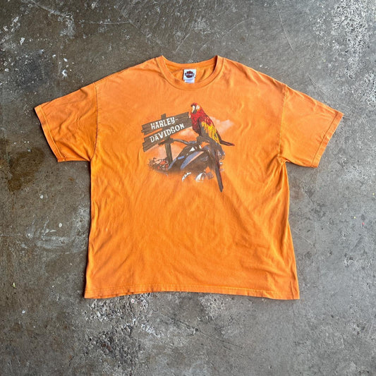 Orange Harley Davidson 00’s Graphic T-Shirt