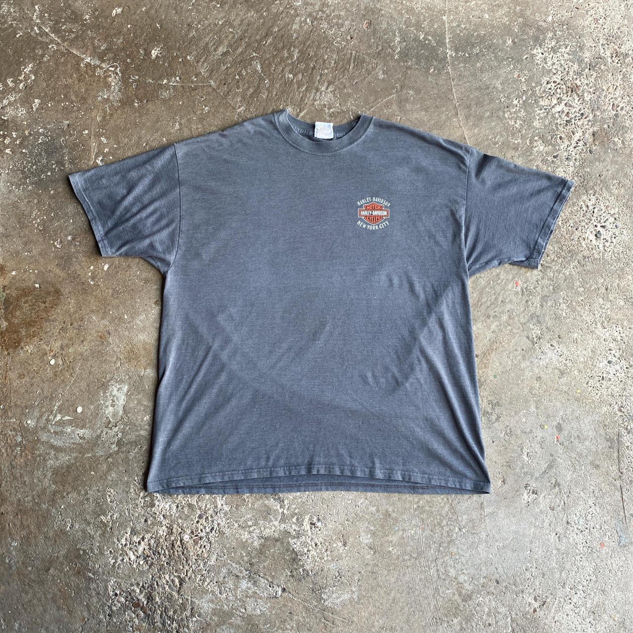 Grey Graphic Harley Davidson T-Shirt - 2XL