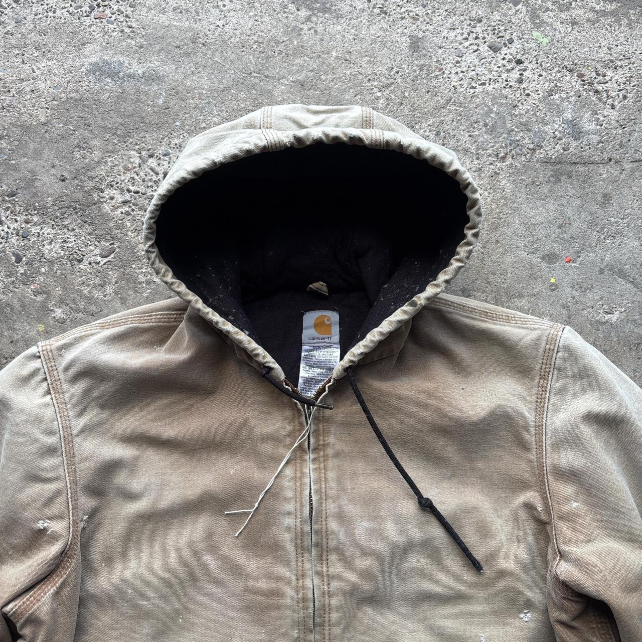 Distressed Tan Carhartt Active Jacket - M