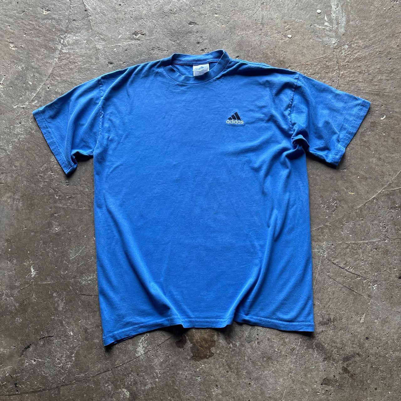 00s blues Adidas t-shirt - L
