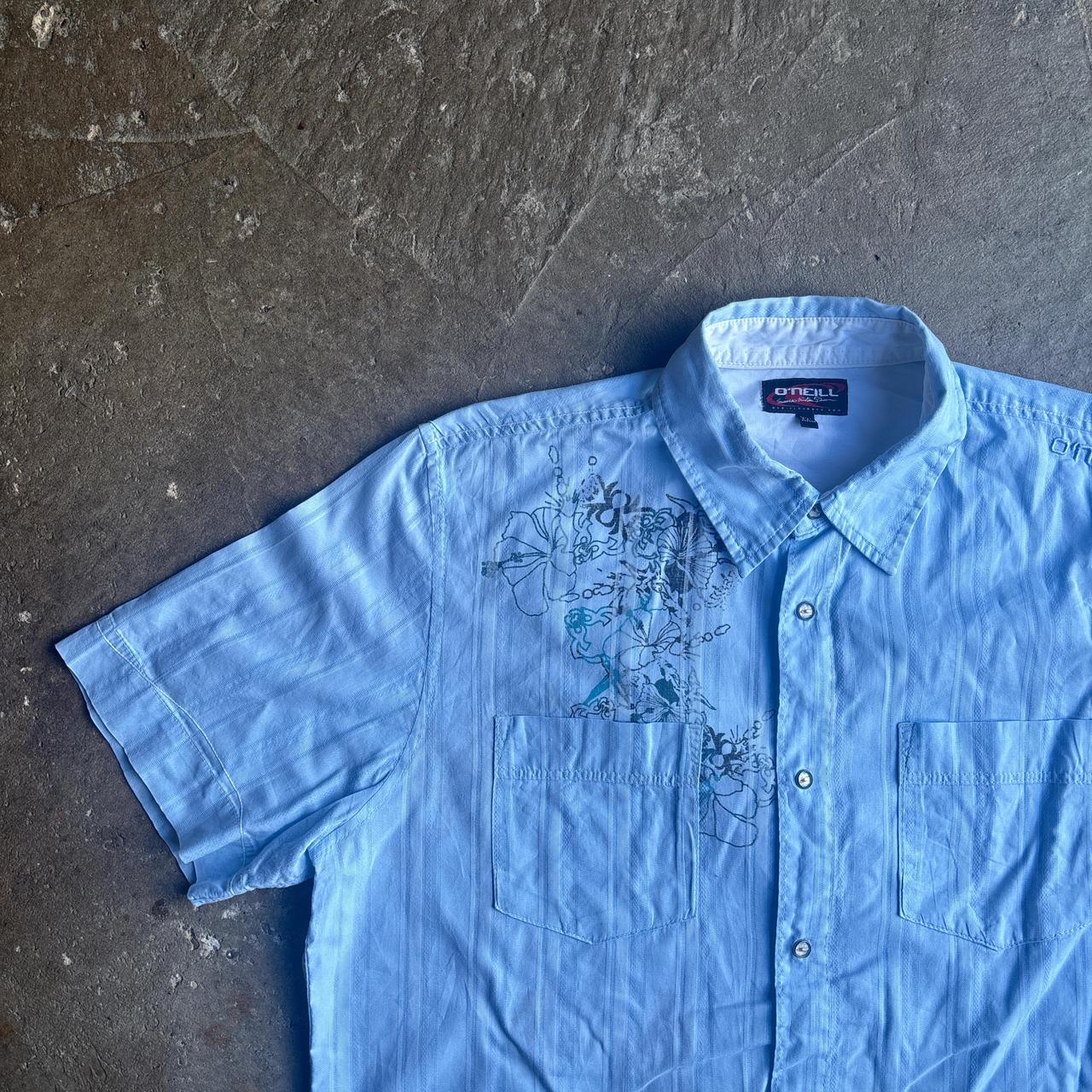 Light Blue O’Neil Patterned Short Sleeve Shirt