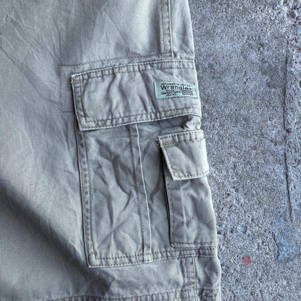 Beige Wrangler Cargo Shorts
