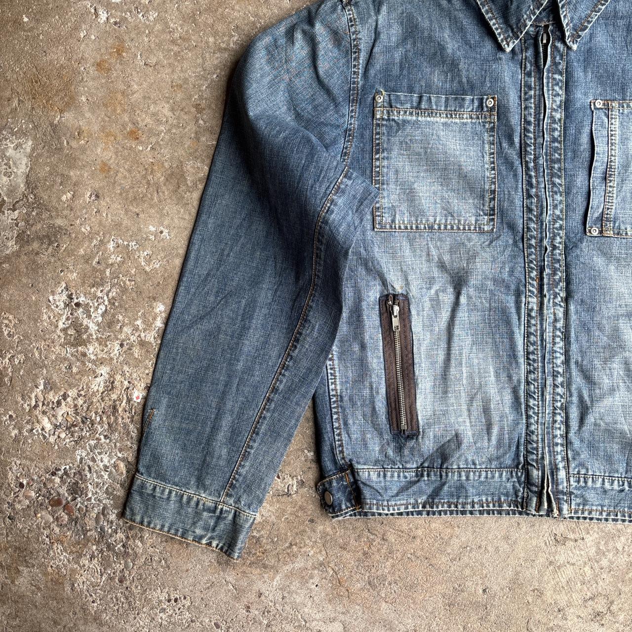 Washed Blue ‘Devred’ Y2K Denim Jacket