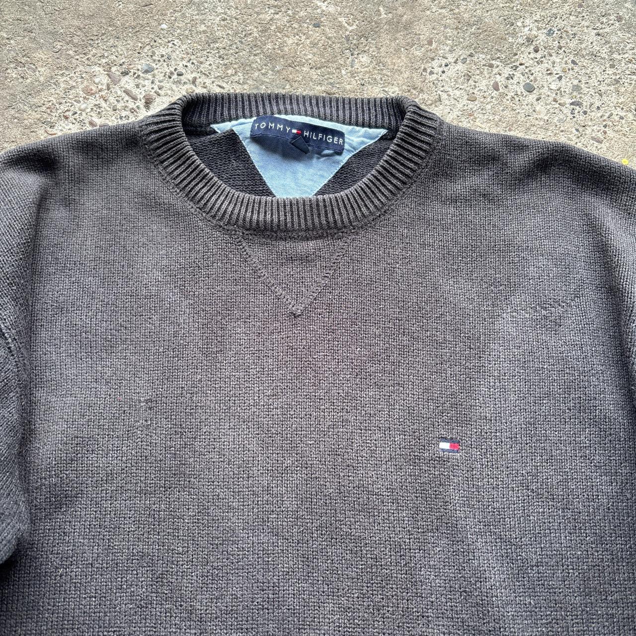 Grey Tommy Hilfiger knitted sweater - L