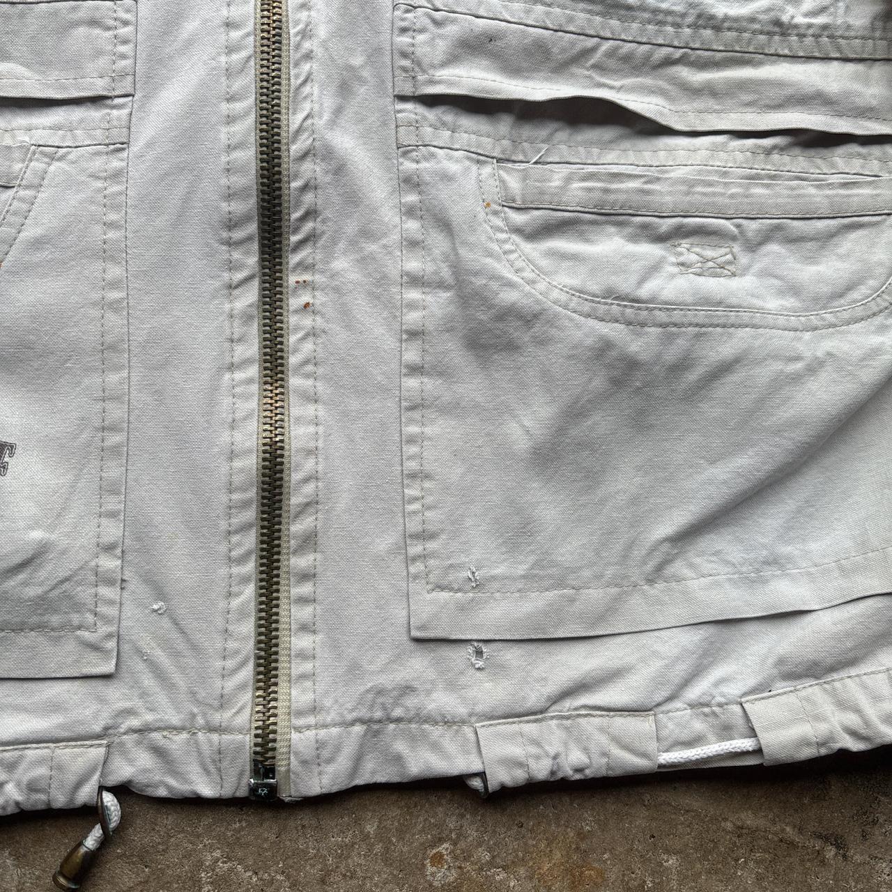 Vintage Cream utility vest - L