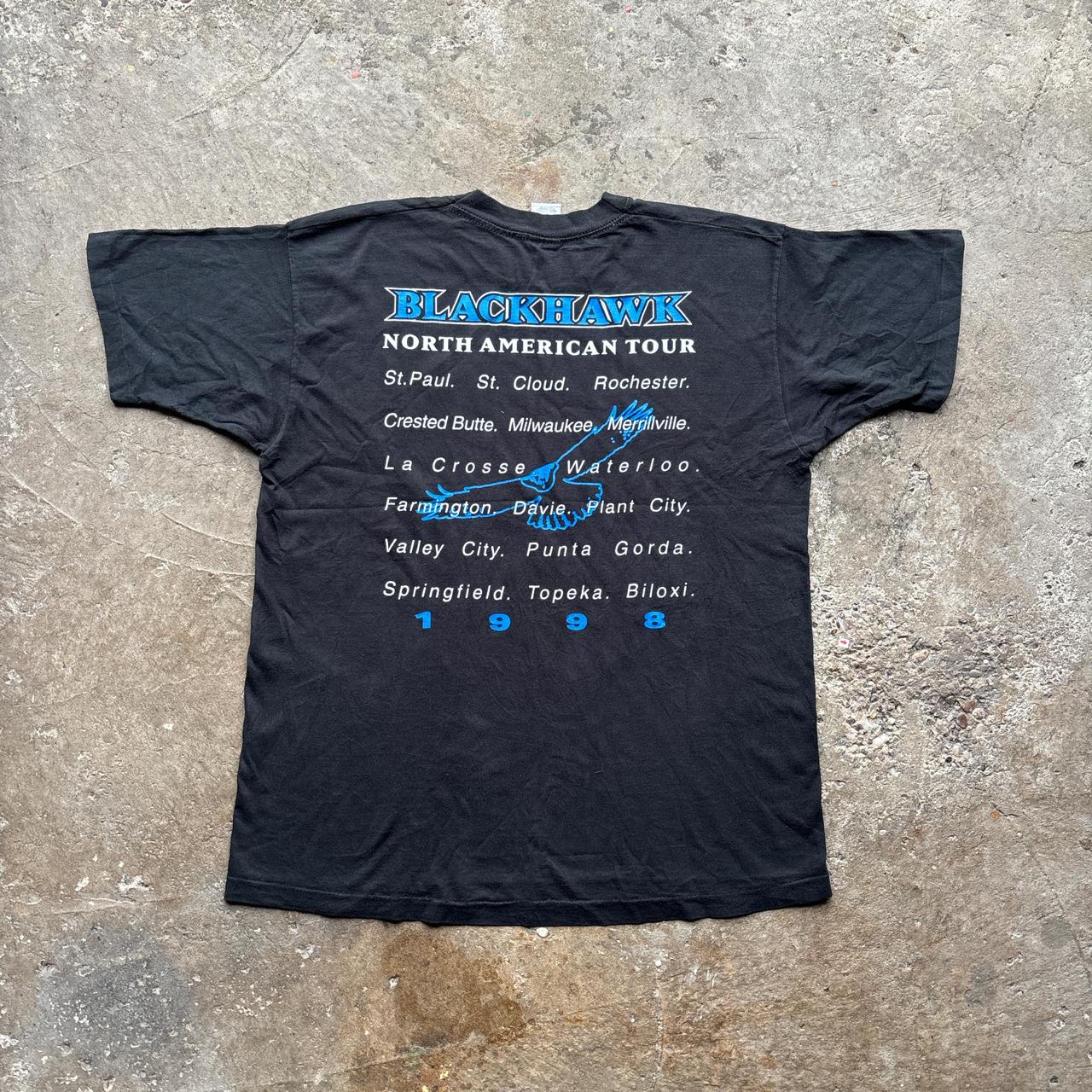 Black Blackhawk 1998 tour tee #