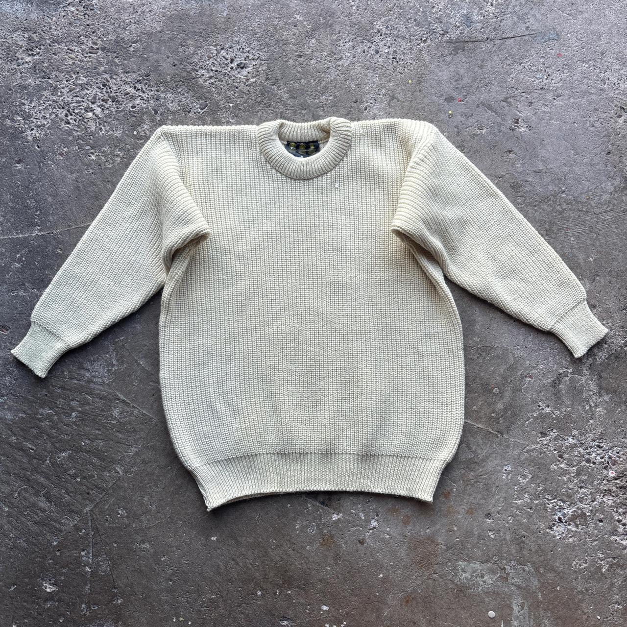 Cream Barbour wool sweater - C42