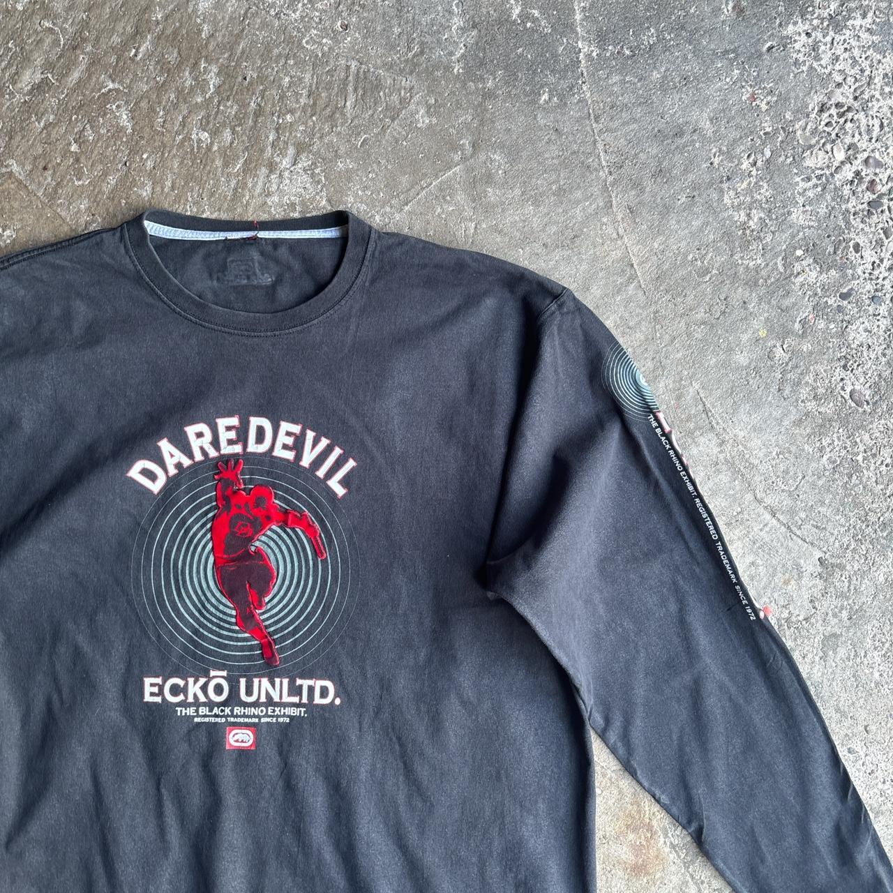 Black Daredevil Ecko Unltd Graphic Long-Sleeve T-Shirt