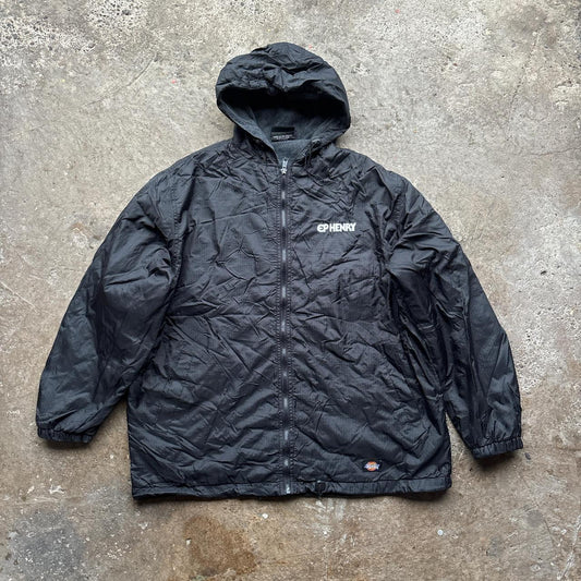 Black Dickies hooded jacket with embroidered logo