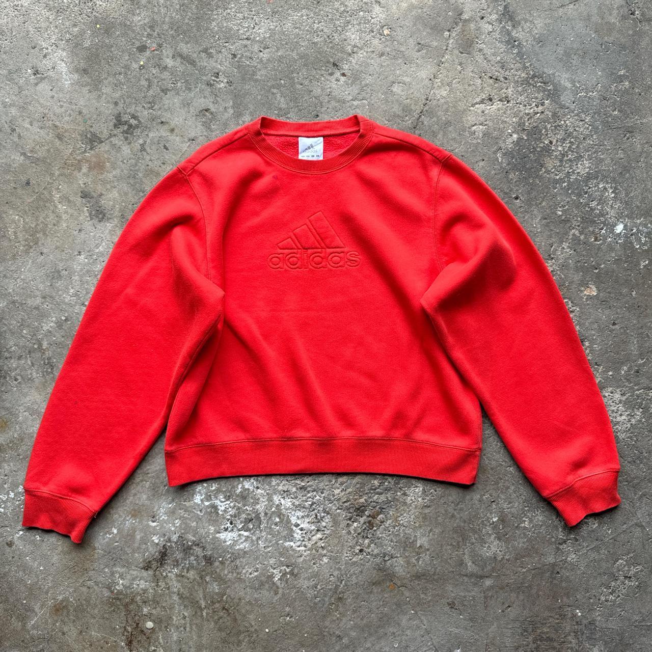 00s Red Adidas sweatshirt
