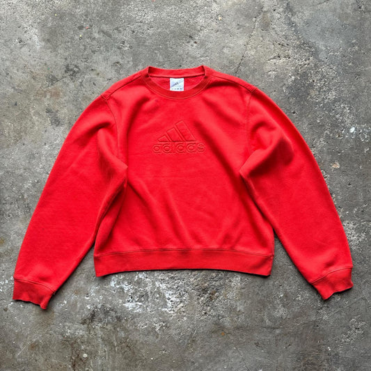 00s Red Adidas sweatshirt
