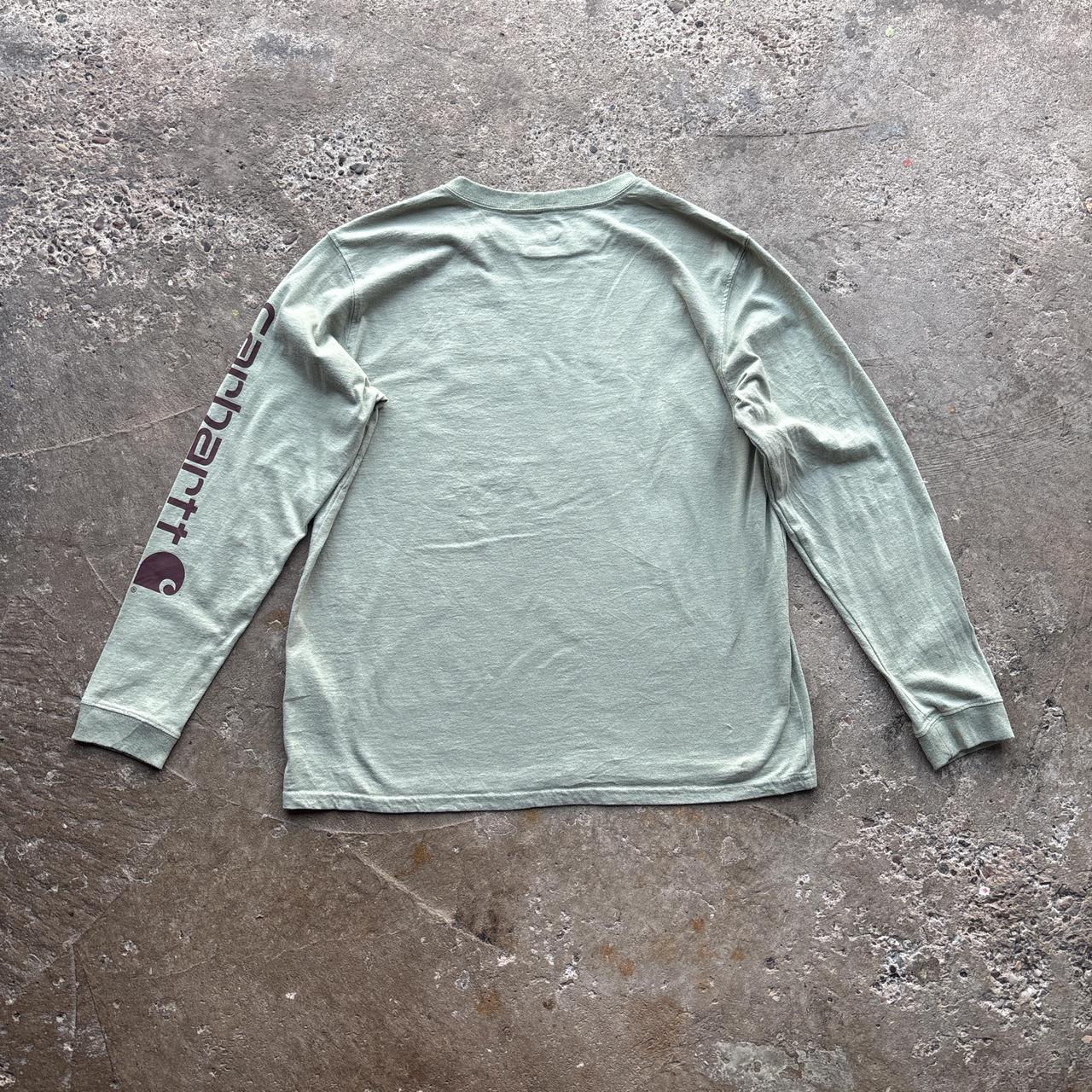 Light green Carhartt long sleeve top - L