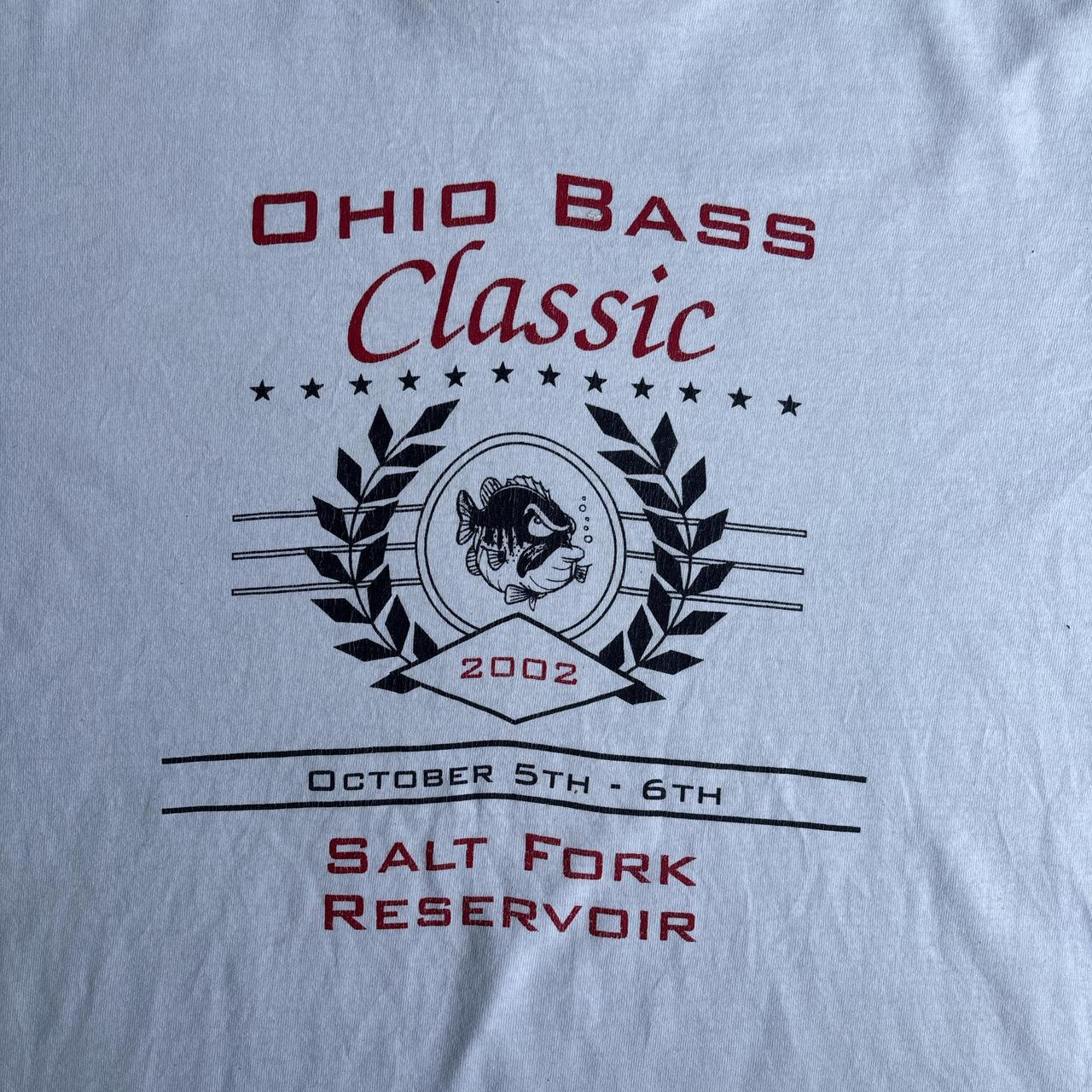 Vintage 02’ White Graphic ‘Ohio Bass Classic’ T-Shirt - 2XL