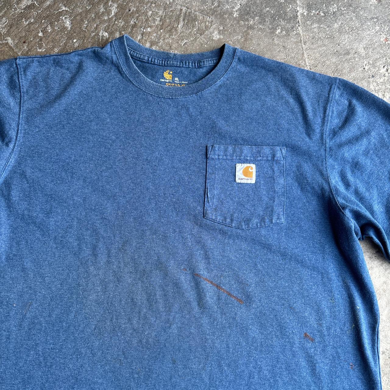 Blue Carhartt pocket tee - XL