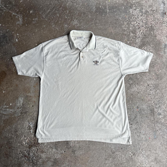 Vintage Cream Hard Rock Cafe Las Vegas Polo Shirt