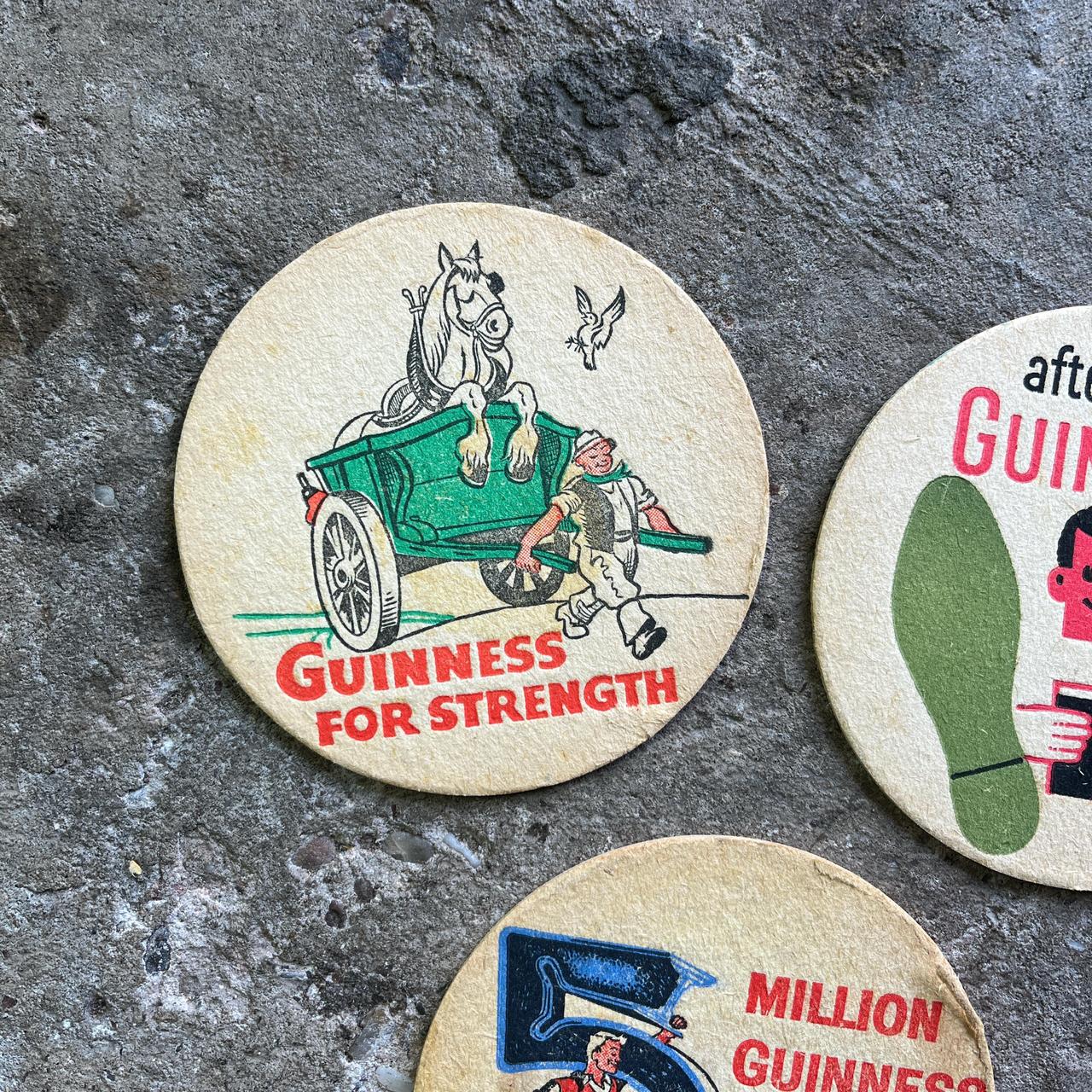 Vintage Guinness beer mats (double sided)