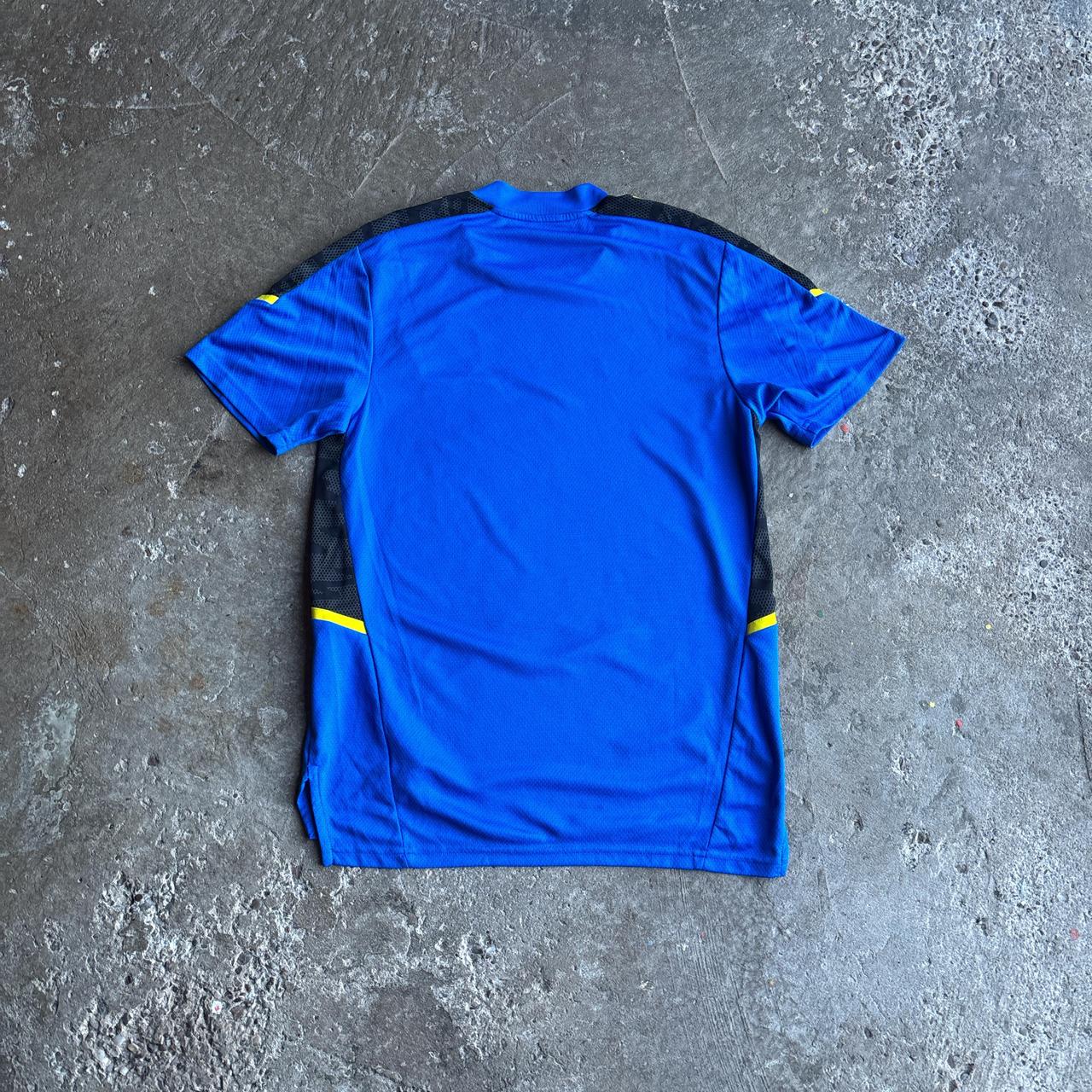 Blue Manchester United Adidas Training T-Shirt - S