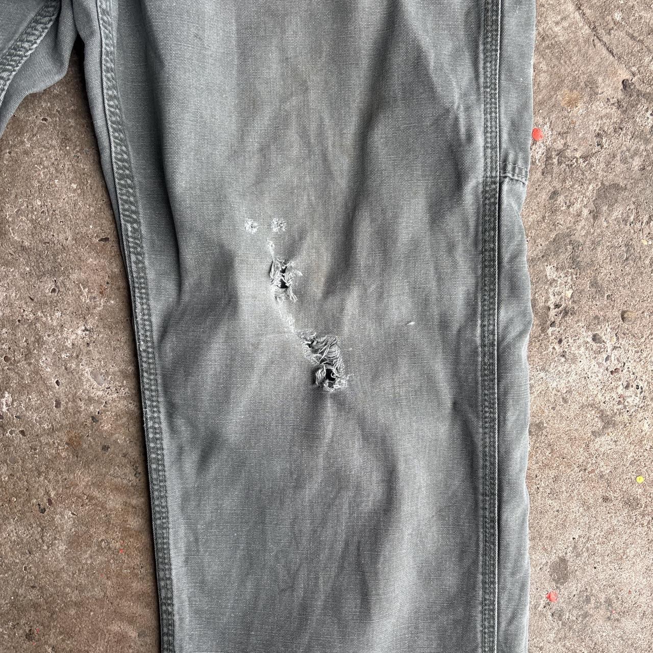 Distressed Grey Carhartt Carpenter Pants - W32