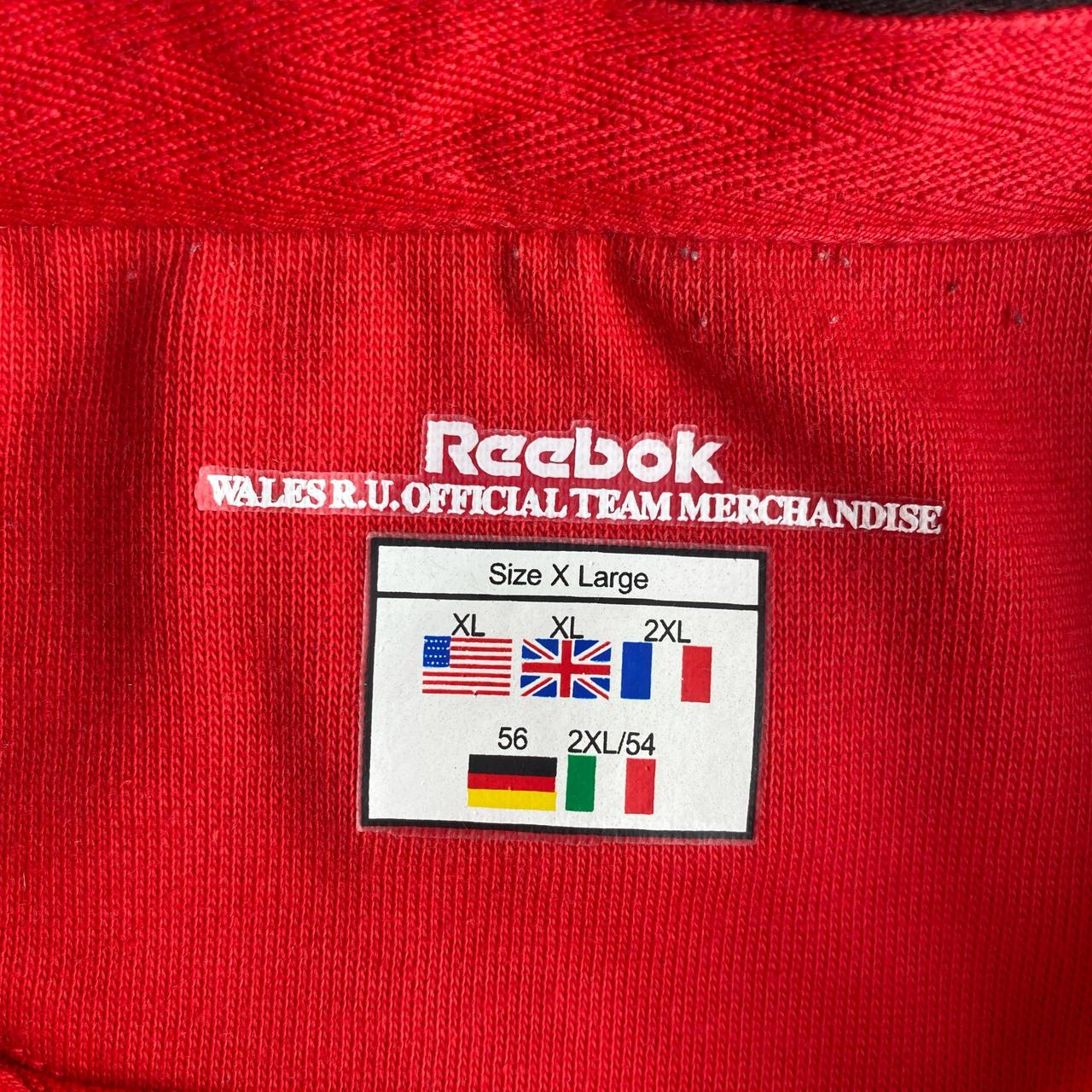 Red Reebok Wales Rugby Polo Shirt - XL