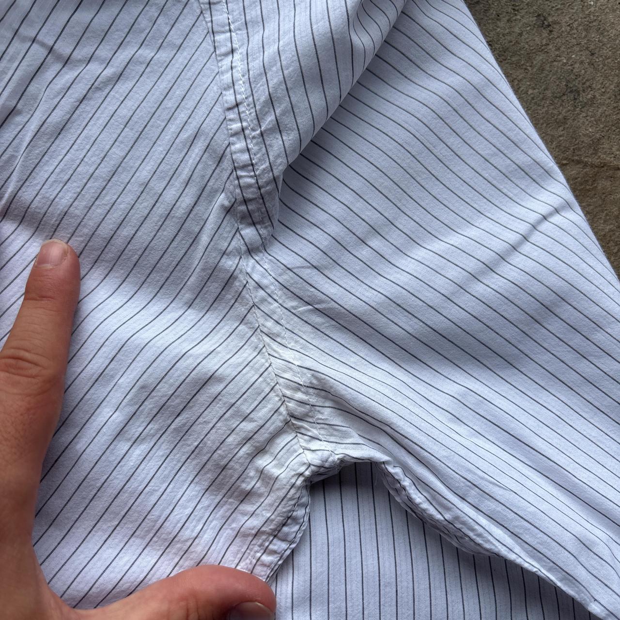 White G-Star Raw striped shirt - L