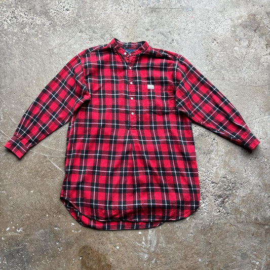 Red and black Ralph Lauren chequered shirt dress - S