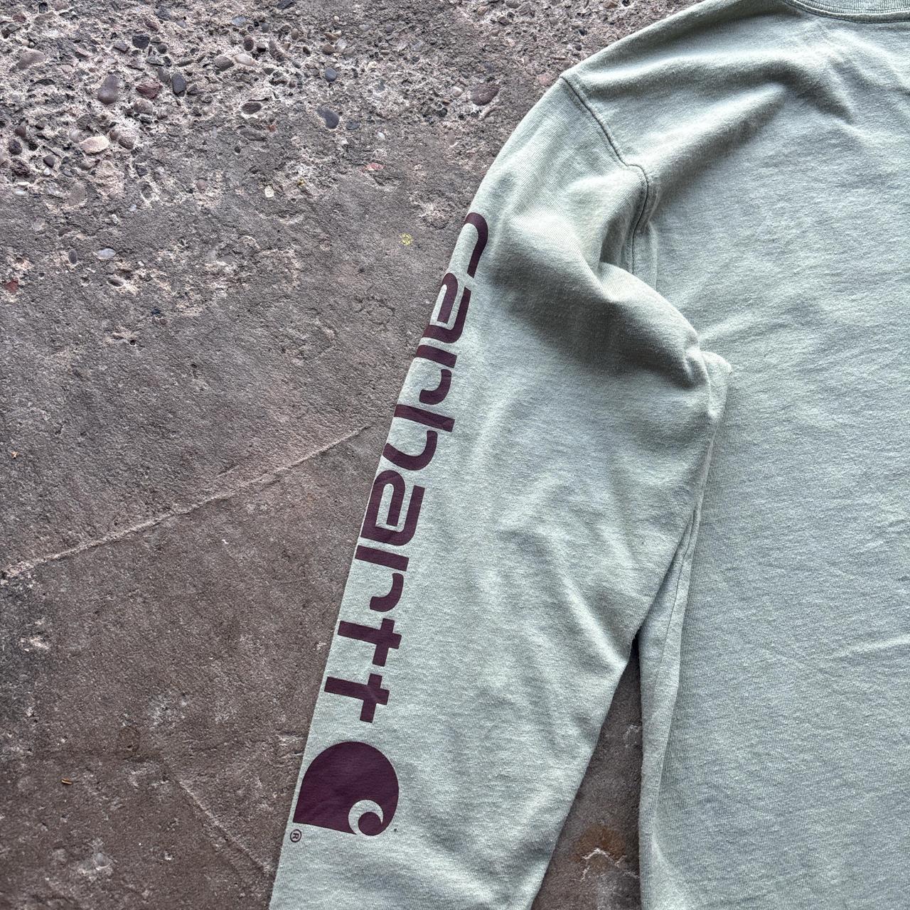 Light green Carhartt long sleeve top - L