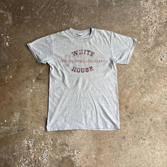 Vintage Grey ‘White House’ Graphic T-Shirt