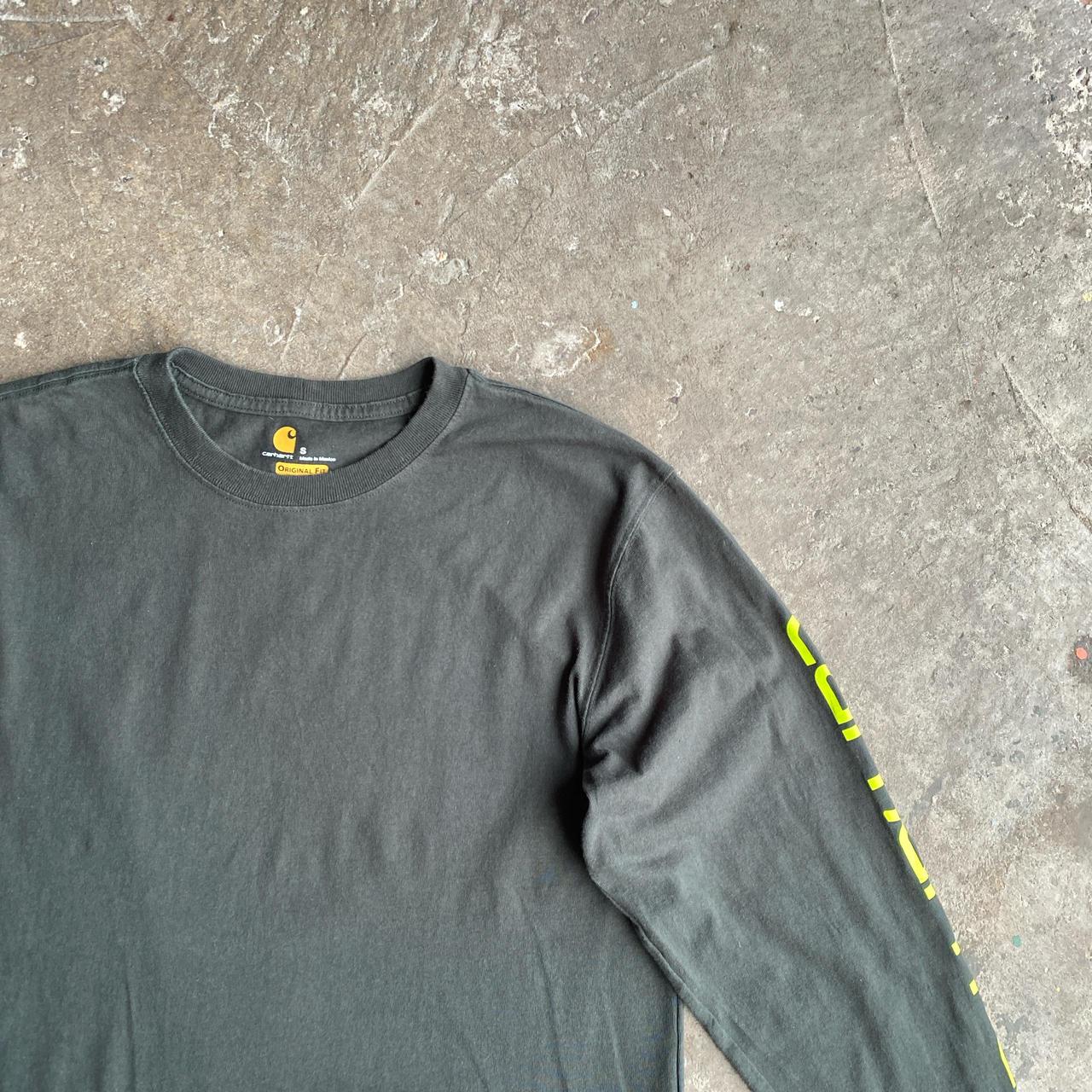 Dark Green Long Sleeve Carhartt T-Shirt - S