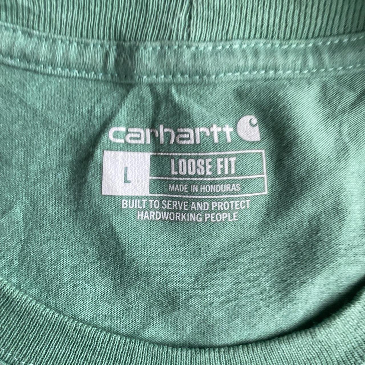 Pastel Green Carhartt Single Pocket T-Shirt - L