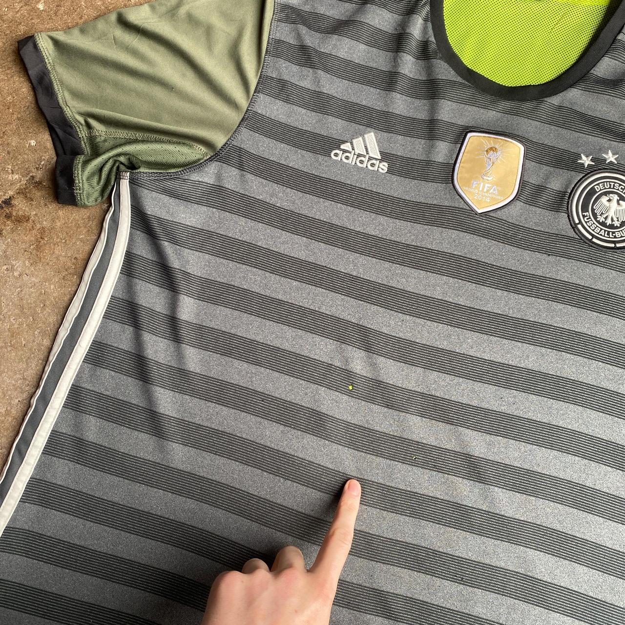 Black & Grey Germany Adidas 2016 Away Shirt - XL