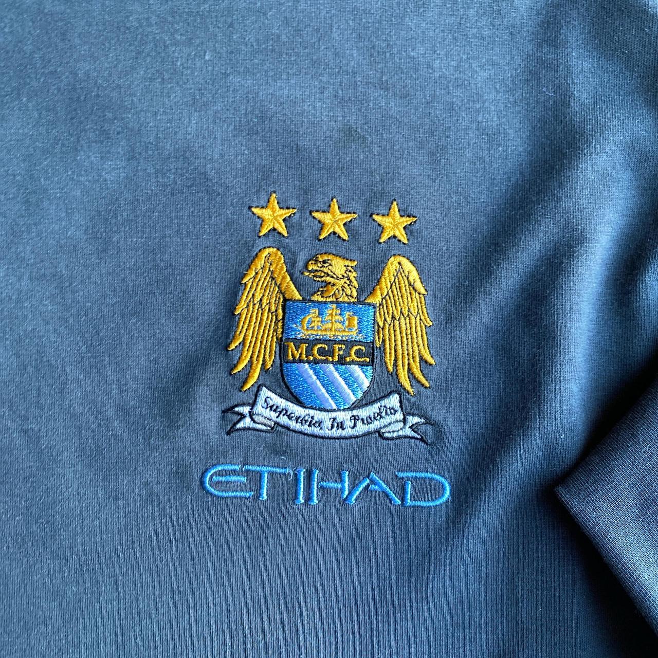 Dark Grey Manchester City Umbro Long-Sleeve T-Shirt - L