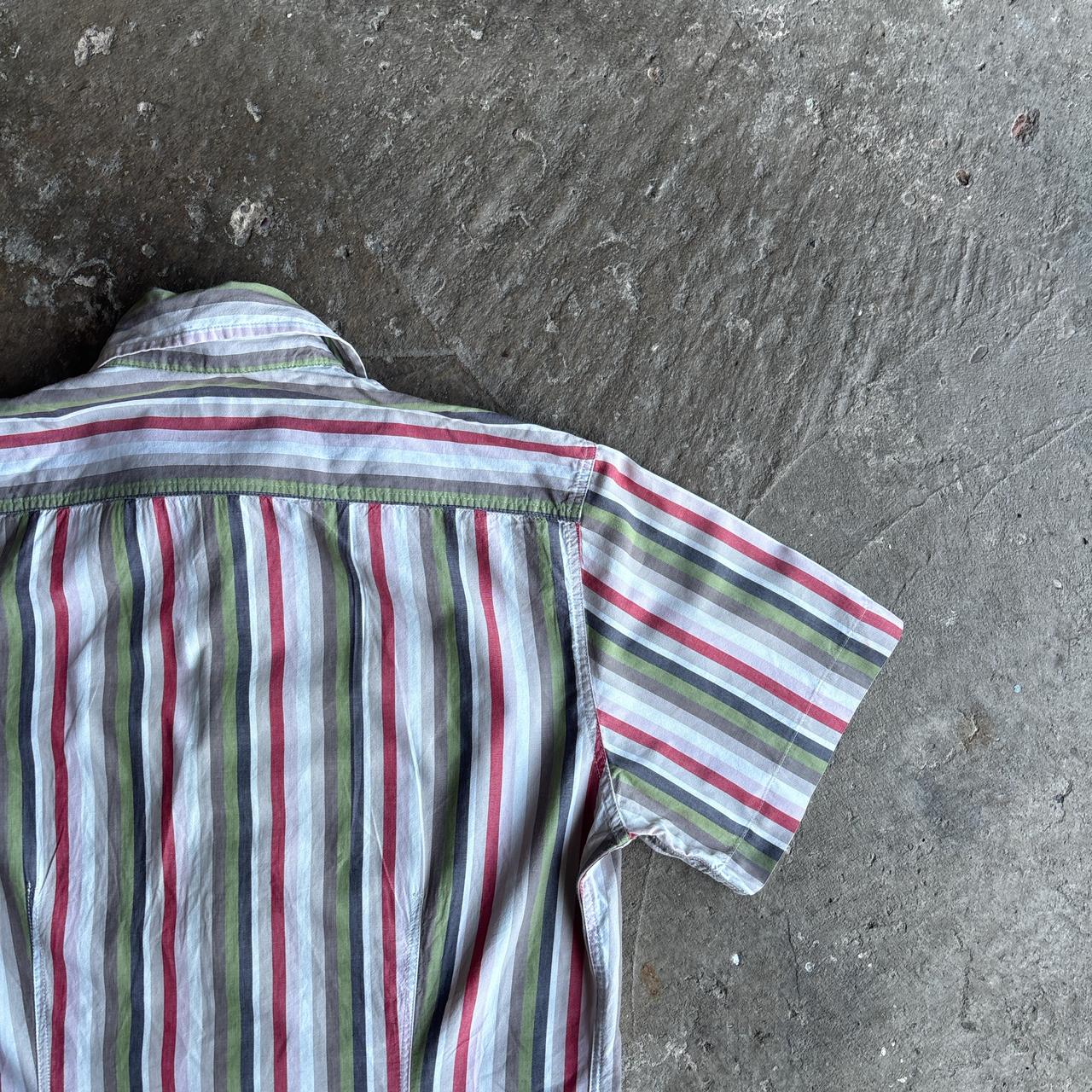 Paul Smith Multi Coloured Striped Short Sleeve Shirt