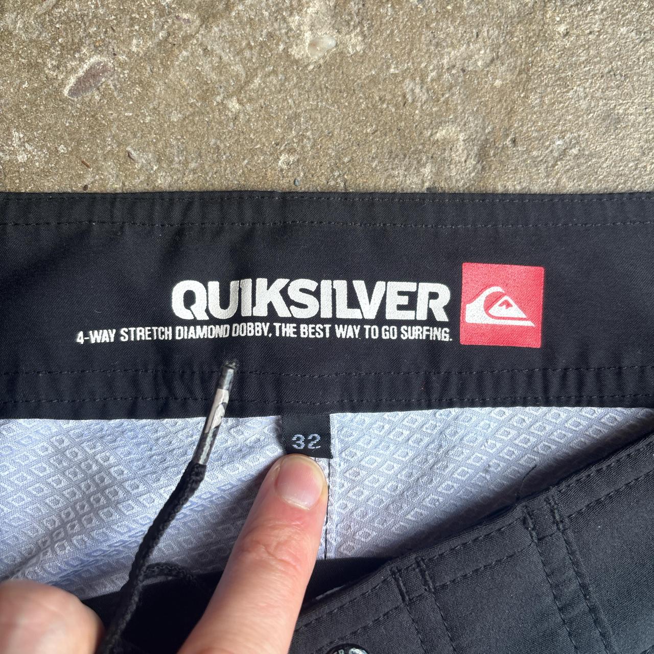 Blue Checkered Quiksilver Board Shorts