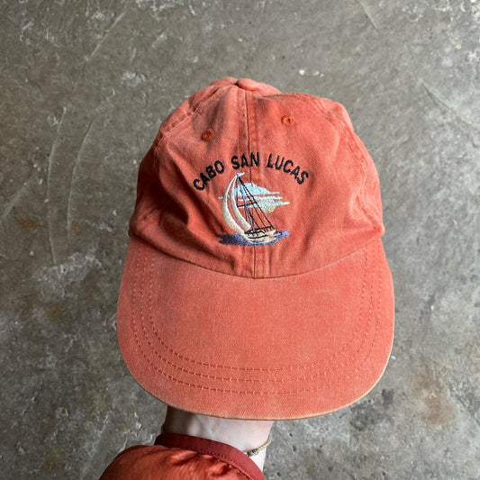 Orange Cabo San Lucas Embroidered Cap - One Size