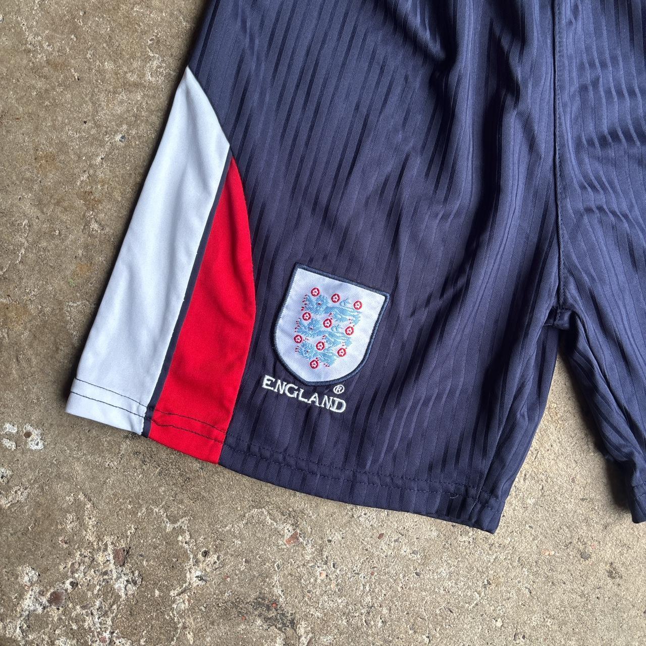 Vintage England Navy Umbro Football Shorts