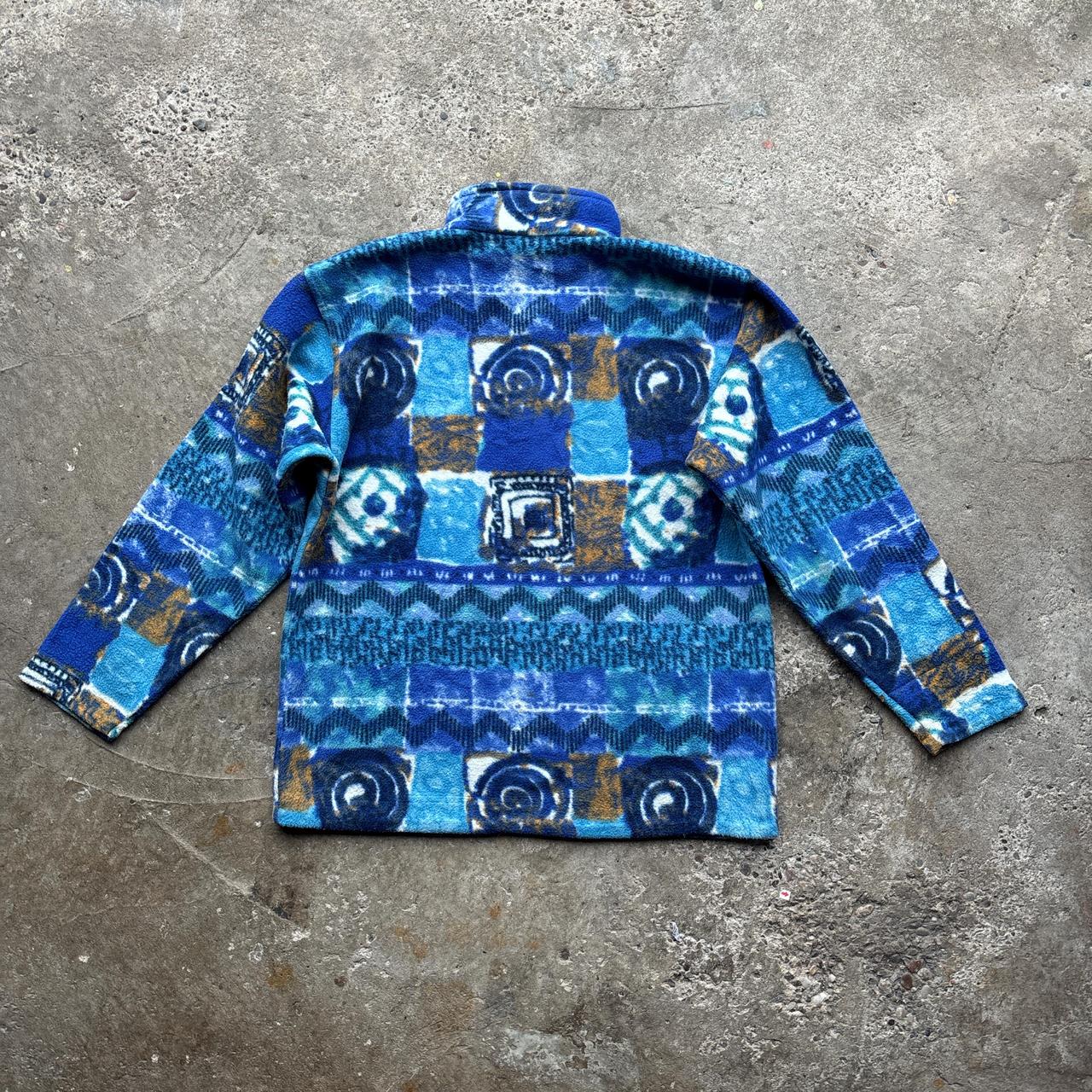 Vintage Blue Sergio Tacchini crazy fleece