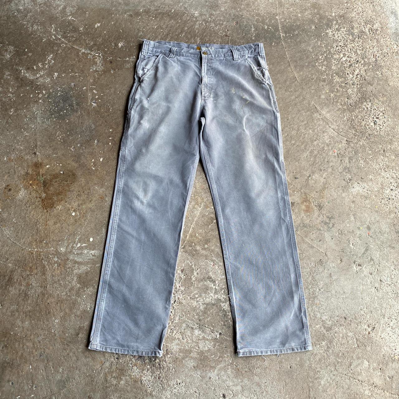 Grey Carhartt Carpenter Pants- W36