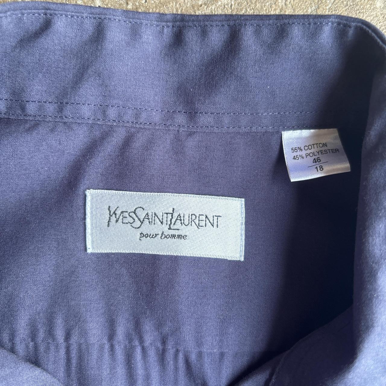 Navy Yves Saint Laurent Button Up Shirt - 2XL