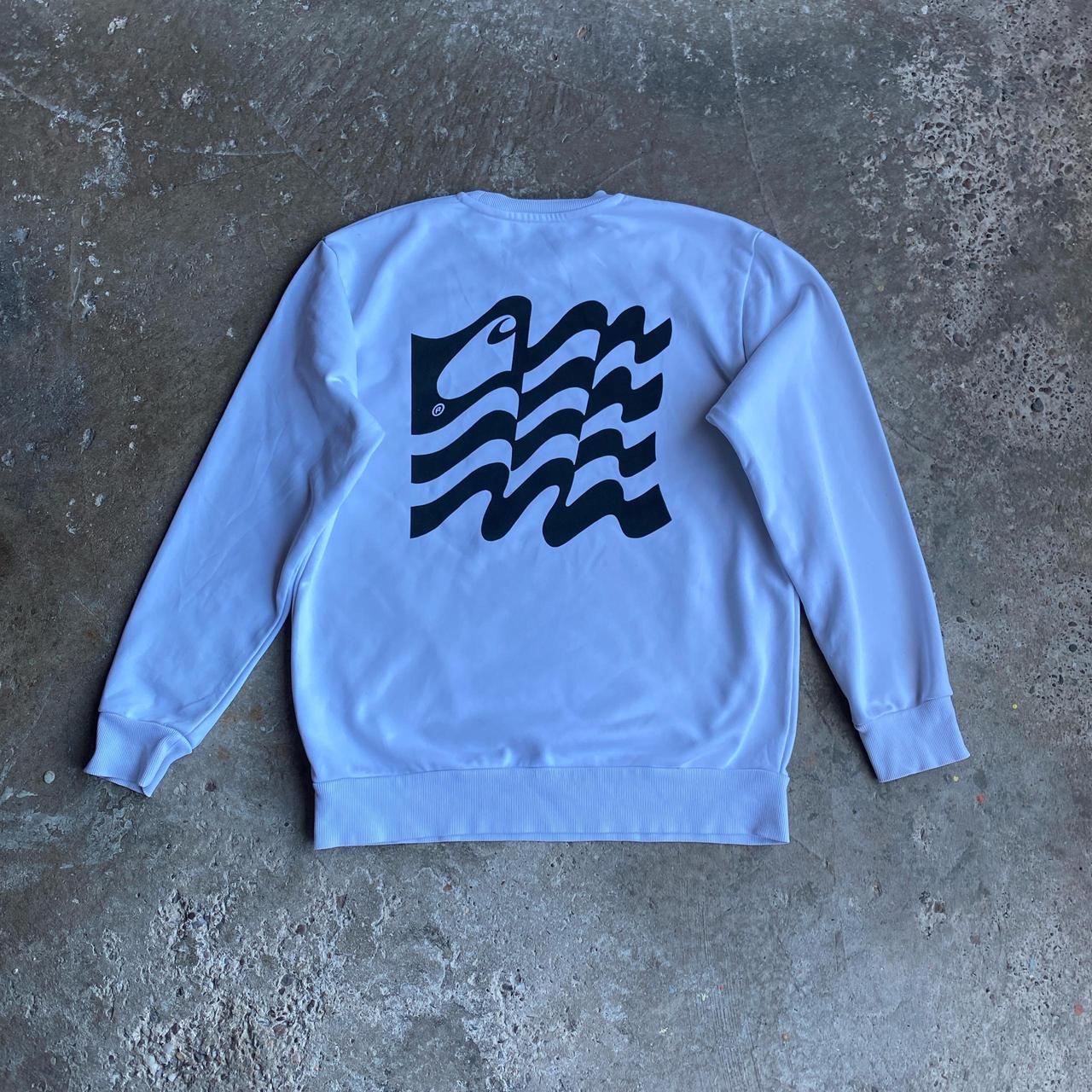 White Carhartt Graphic Sweatshirt - XS