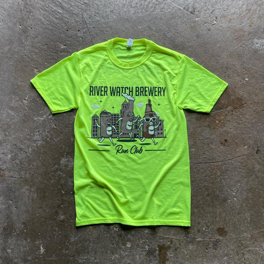 Neon green Beer Run t-shirt - S