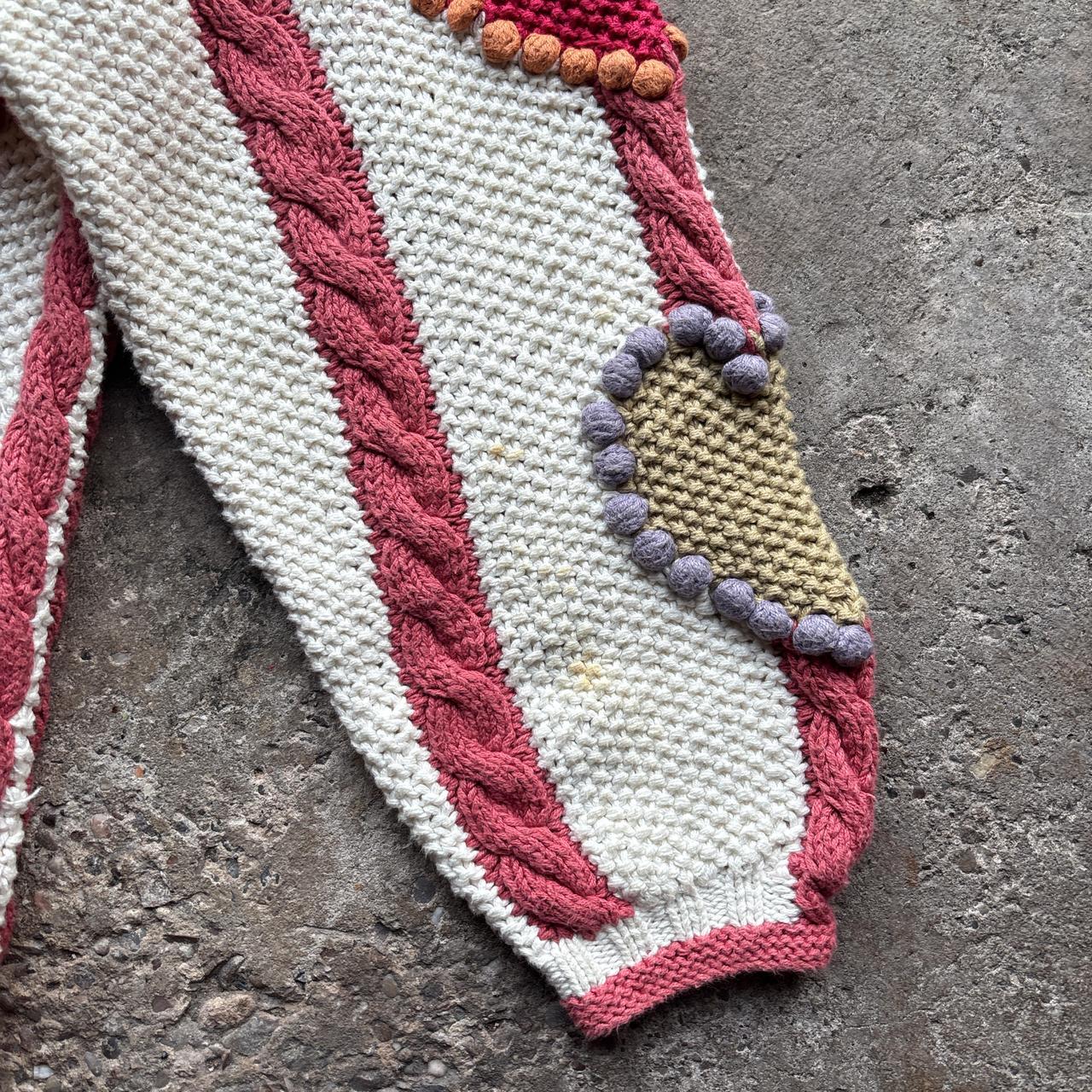 Vintage knitted dress with love hearts