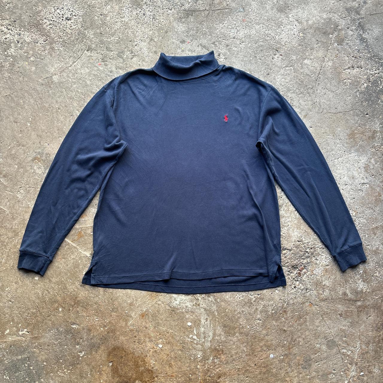 Navy Ralph Lauren long sleeve top with turtle neck